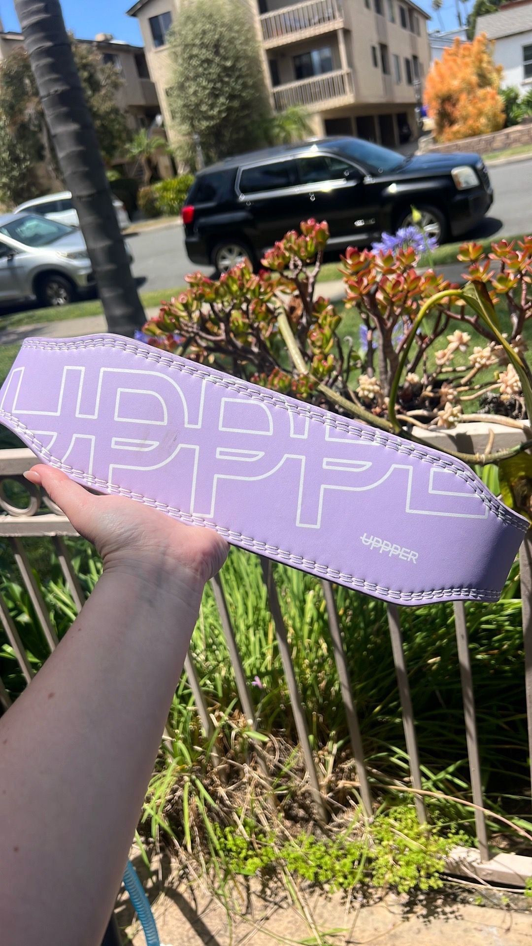 Weight Lifting belt-lavender
