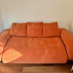 MCM Convertible Sofa, Orange