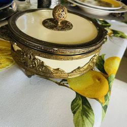 Victorian Candy Dish With Lid