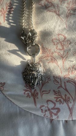 Stainless Steel Wolf Necklace 