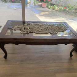 Real Wood Coffee Table Set 
