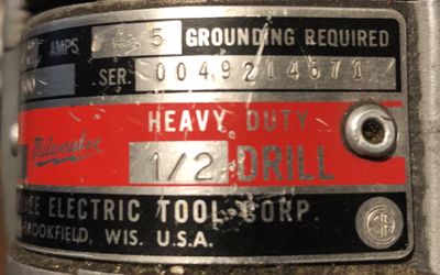 Milwaukee heavy duty drill