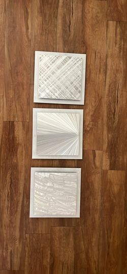 Set of 3 Metal wall art