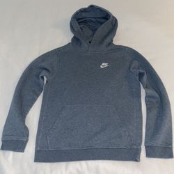 Nike Blue Hoodie Hooded Sweatshirt Sweater Kids Boy Large 12 14 A012