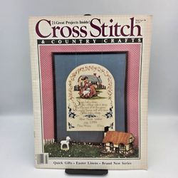 Cross Stitch & Country Crafts Magazine March/April 1986 ~21 Projects