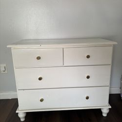 White Small Dresser Nightstand Console Table