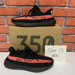 Adidas Yeezy Boost 350 V2 ‘Core Black Red’ Size 13
