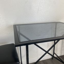 Two Chair Glass Table 
