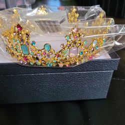 Multi Color Gold Crown