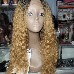 Moore#R27, Synthetic Lace Front & Heat Safe Wig.