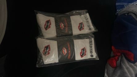 Chrome Hearts White Crew Socks 2 Pack