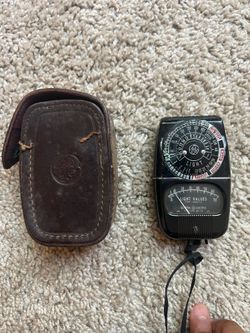 General Electric 8DW58Y4 Analog Exposure Meter GE DW Series w/ Case