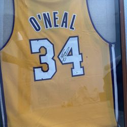 Authentic Shaquille O’Neal Autograph Lakers Jersey 