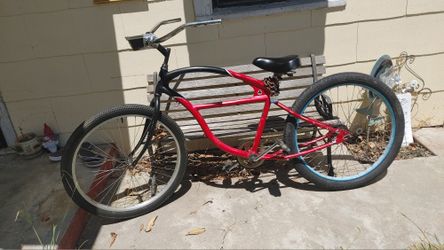Jester Beach Cruiser With Racing Rim Single Sprocket 26 In Fat boy Tires
