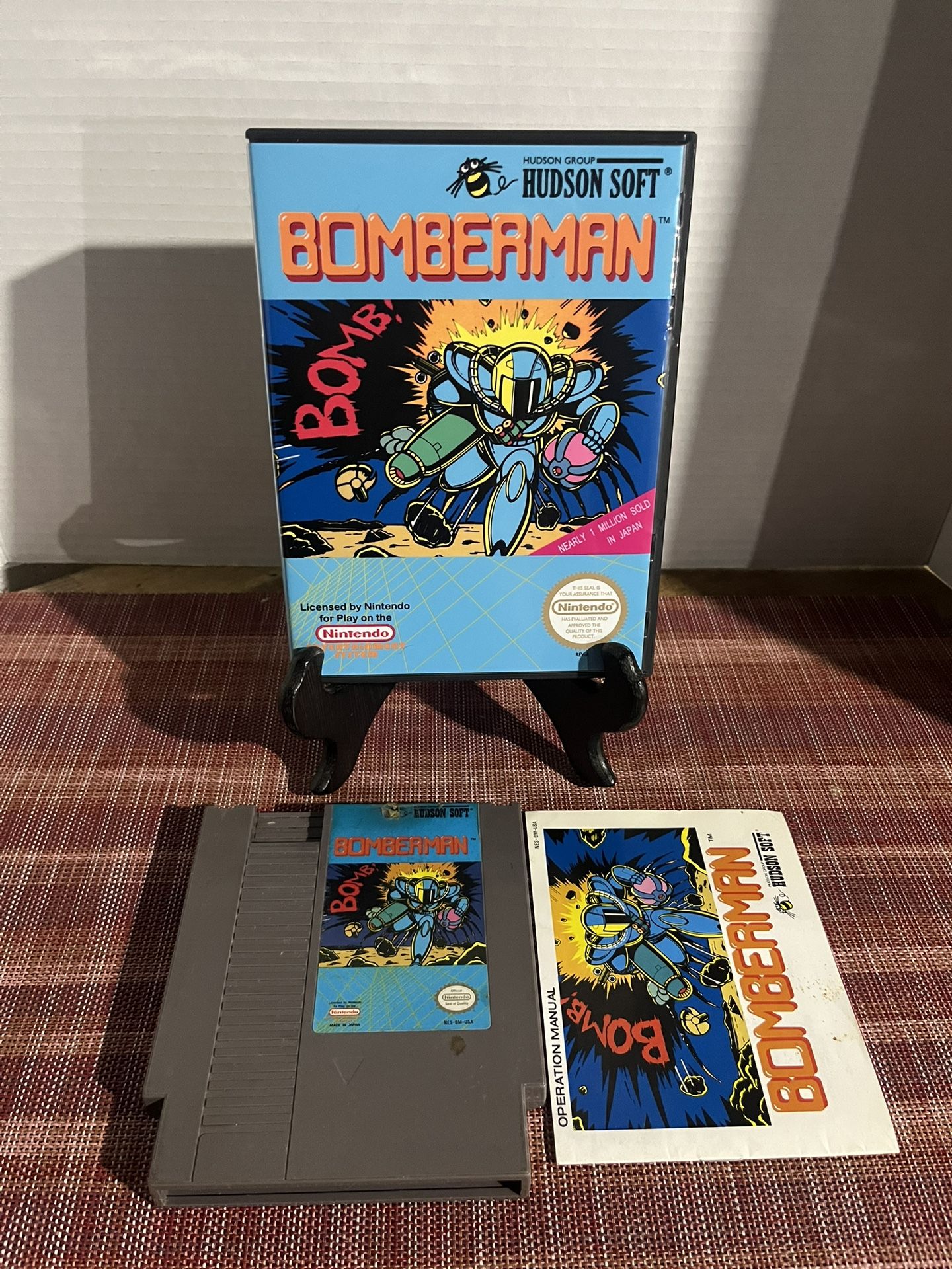 Bomberman w/Manual & Custom Box For Nintendo NES