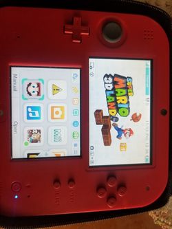 Nintendo 2DS-Crimson Red 2 with 13 games