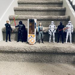 Disney Hasbro Star Wars 12" Epic Rivals Action Figures 6 Pack + Rey's R2D2