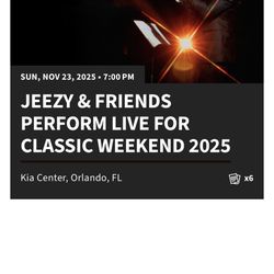 2 Tickets To The Jeezy Concert