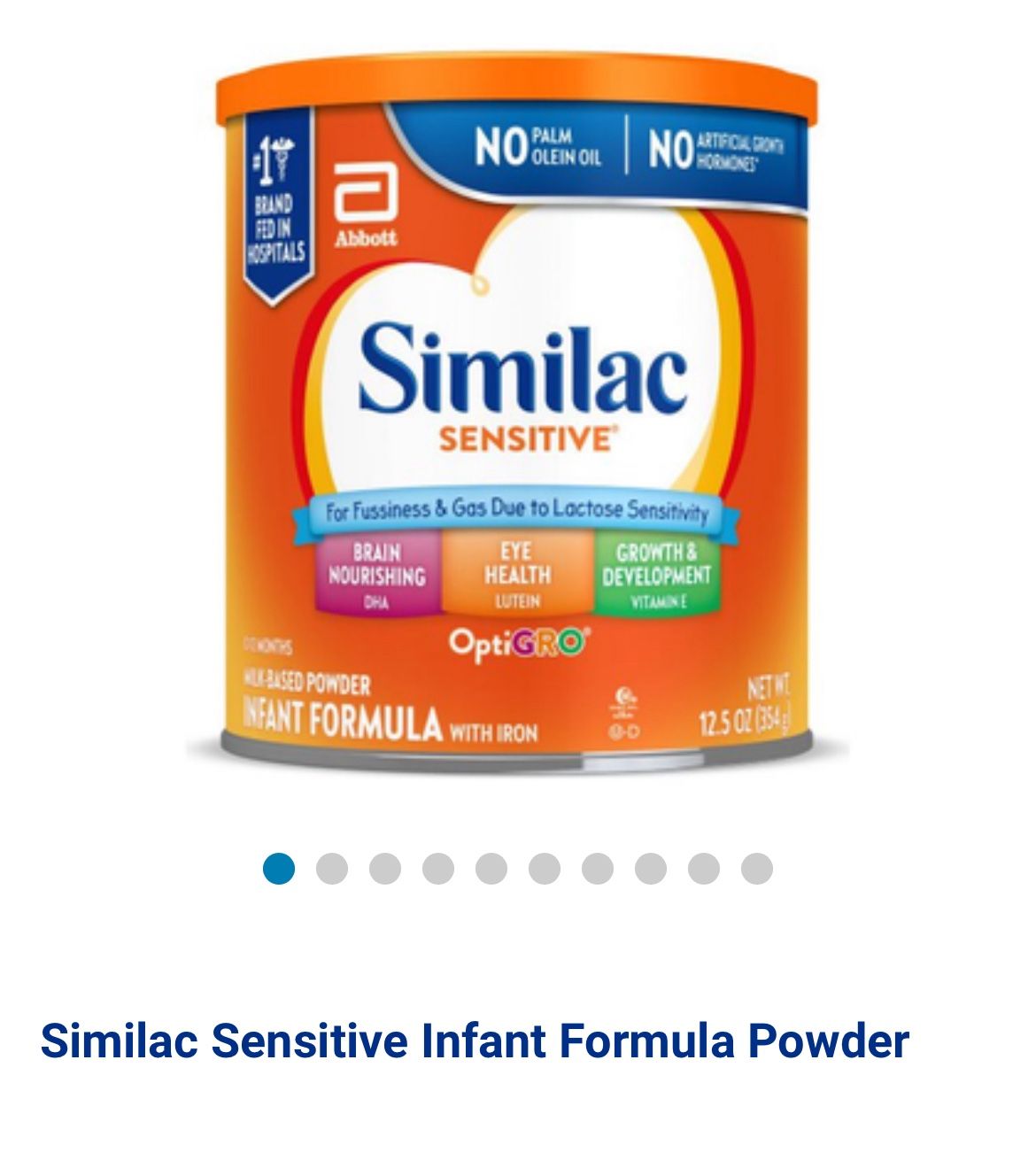 Similac Sensitive 12.5 oz