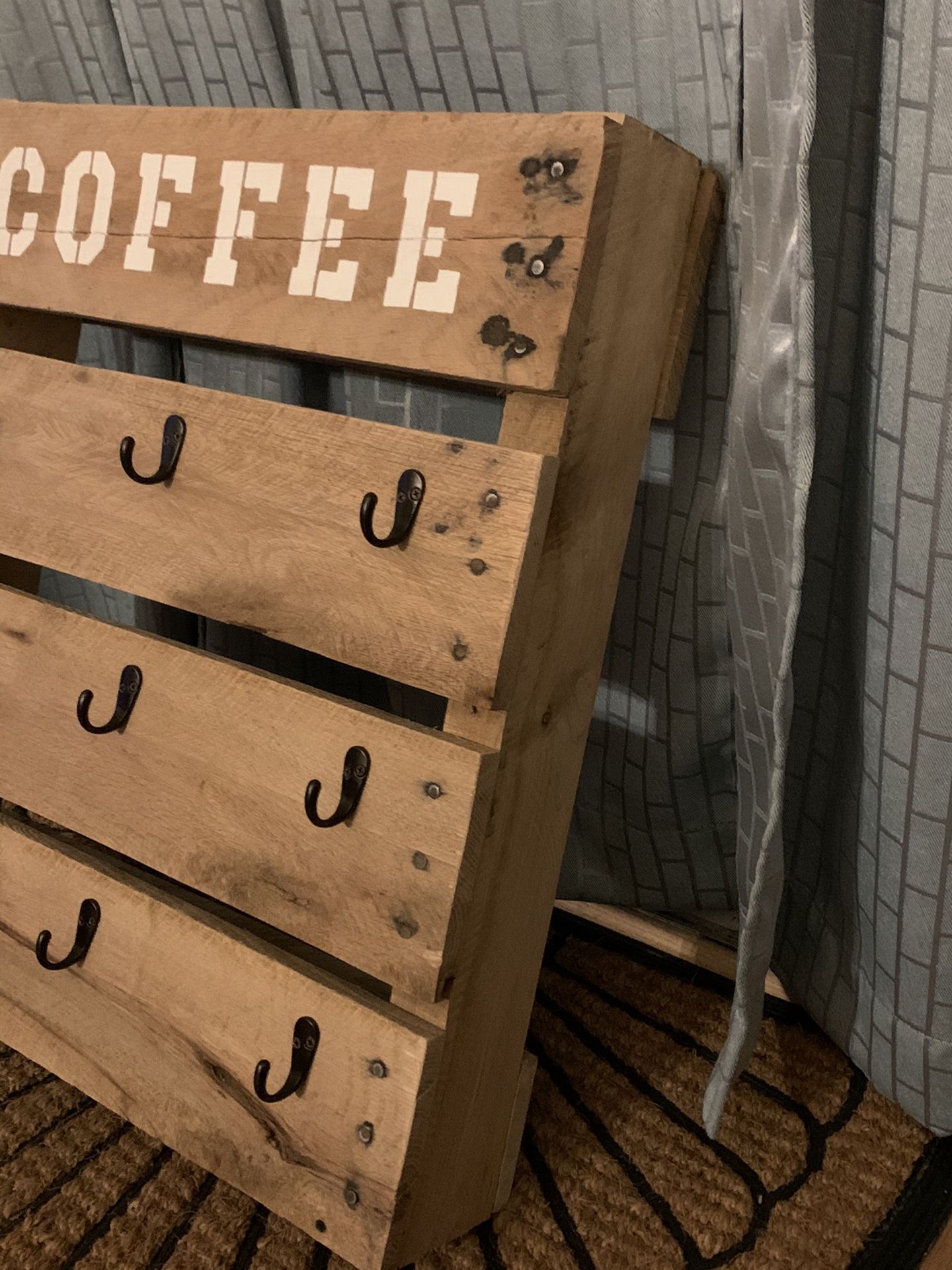 Homemade 9 cup coffee cup holder