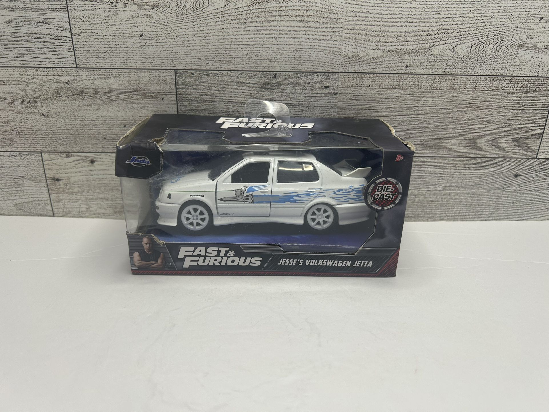 Jada Toys Fast & Furious White’2022 Jesse's Volkswagen Jetta • Die Cast Metal • Made in China Scale 1:32