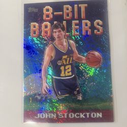 Topps 2025-26 8-Bit Ballers John Stockton Hologram #8B-24 🔥🔥🔥🏀💯😱🙌💪⭐️