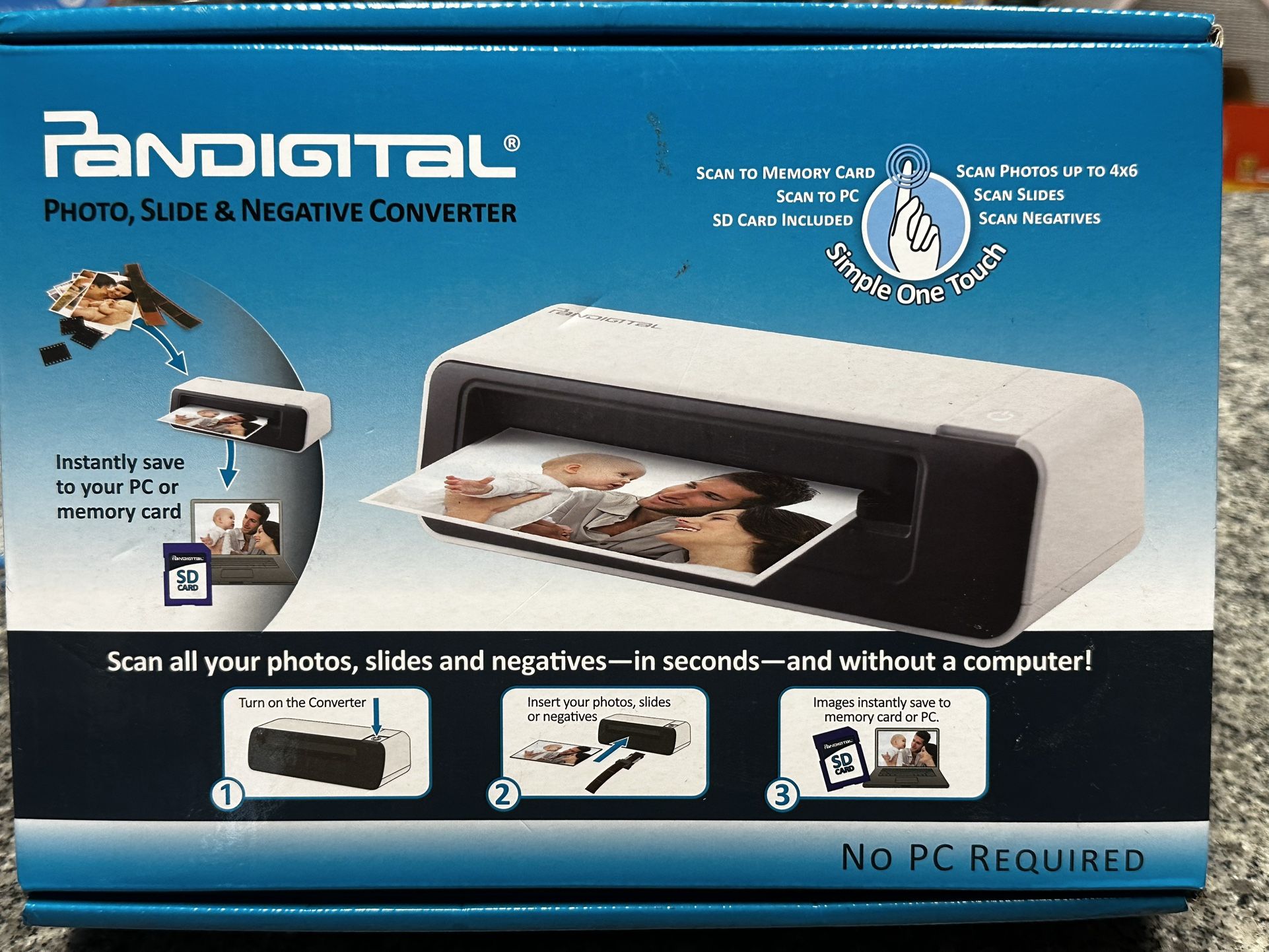 PANDIGITAL Photo, Slide & Negative Converter Scanner