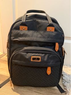 Diaper bag and burp cloths