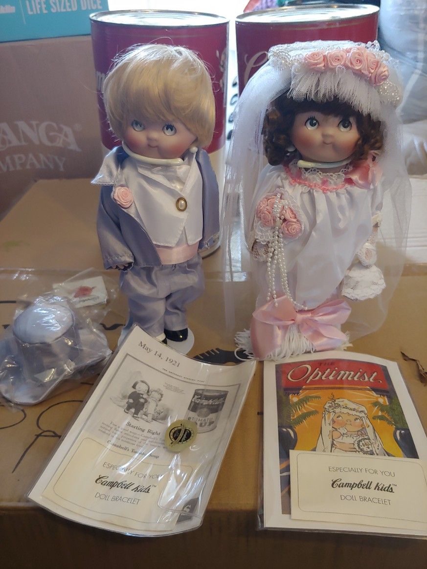 Patricia Loveless Antique Campbell Soup Kids Porcelain Dolls