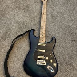 Fender Stratocaster Electric Guitar + Heavy-Duty Padded Case –Guitar Stand- Excellent Condition – $600