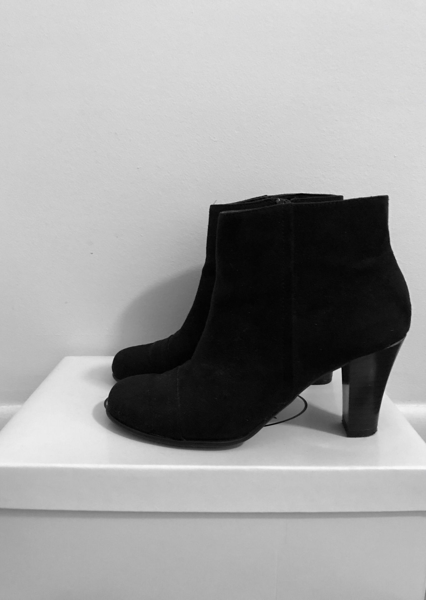 Black Suede Booties (US Size 5)