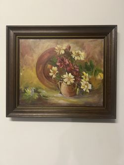 Beautiful Oil On Canvas Painting Signed Right Side By Artist M.B. Daly