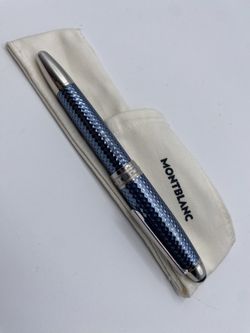 Montblanc Meisterstück Glacier Solitaire Rollerball Pen LeGrand Black ink 