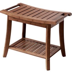 Bamboo Stool With Storage Self Waterproof 