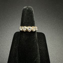 14k Gold diamond eternity ring 