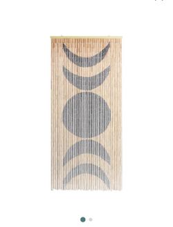 Beaded Wooden Door Curtain