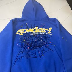 spider hoodie tc blue