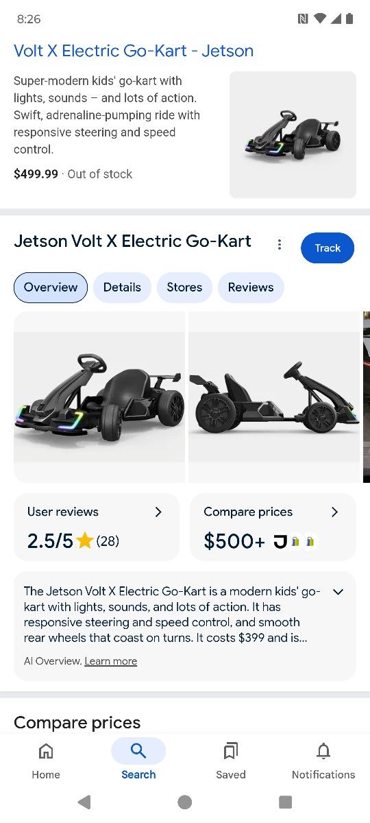 Jetson Volt X Go Cart