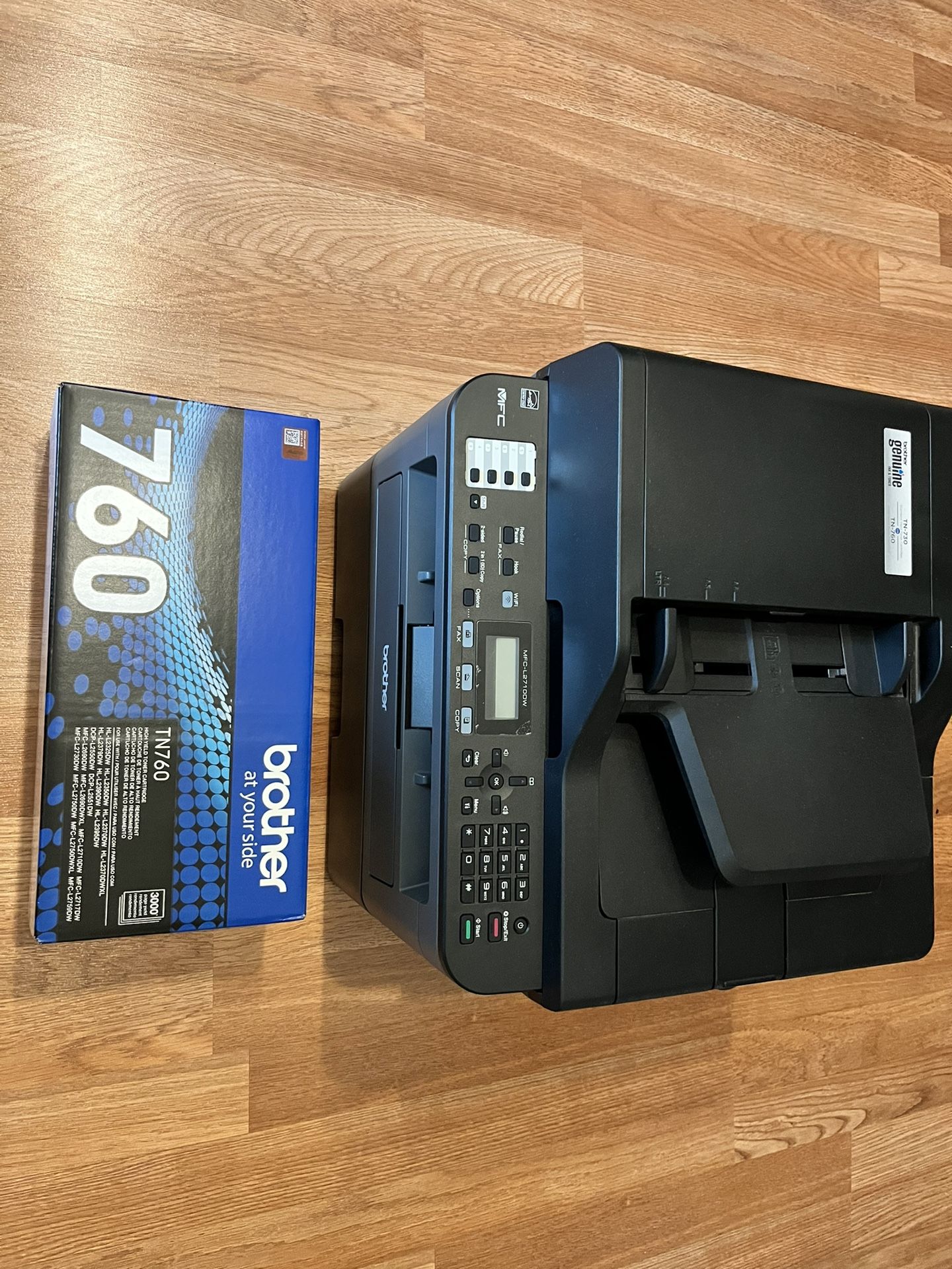 Brother MFC-L2710DW Monochrome Laser All-in-One Printer, Duplex Printing, Wireless Connectivity