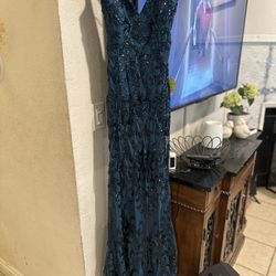 Prom Dress Stunning Teal  XS Size