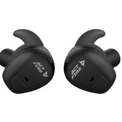 ACT FIRE Electronic Shooting Earbuds Black 26dB NRR Ambient Sound Charging Case