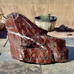 Large Raw Red Jasper Native Rock Art Specimen - Home / Garden  Display