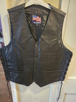 Leather Vest Xl.