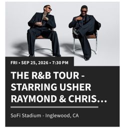 The R&B Tour Usher & Chris Brown Ticket