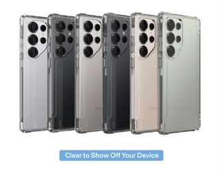 New Onn Dual-Layer Phone Case for Samsung Galaxy S25 Ultra - Clear