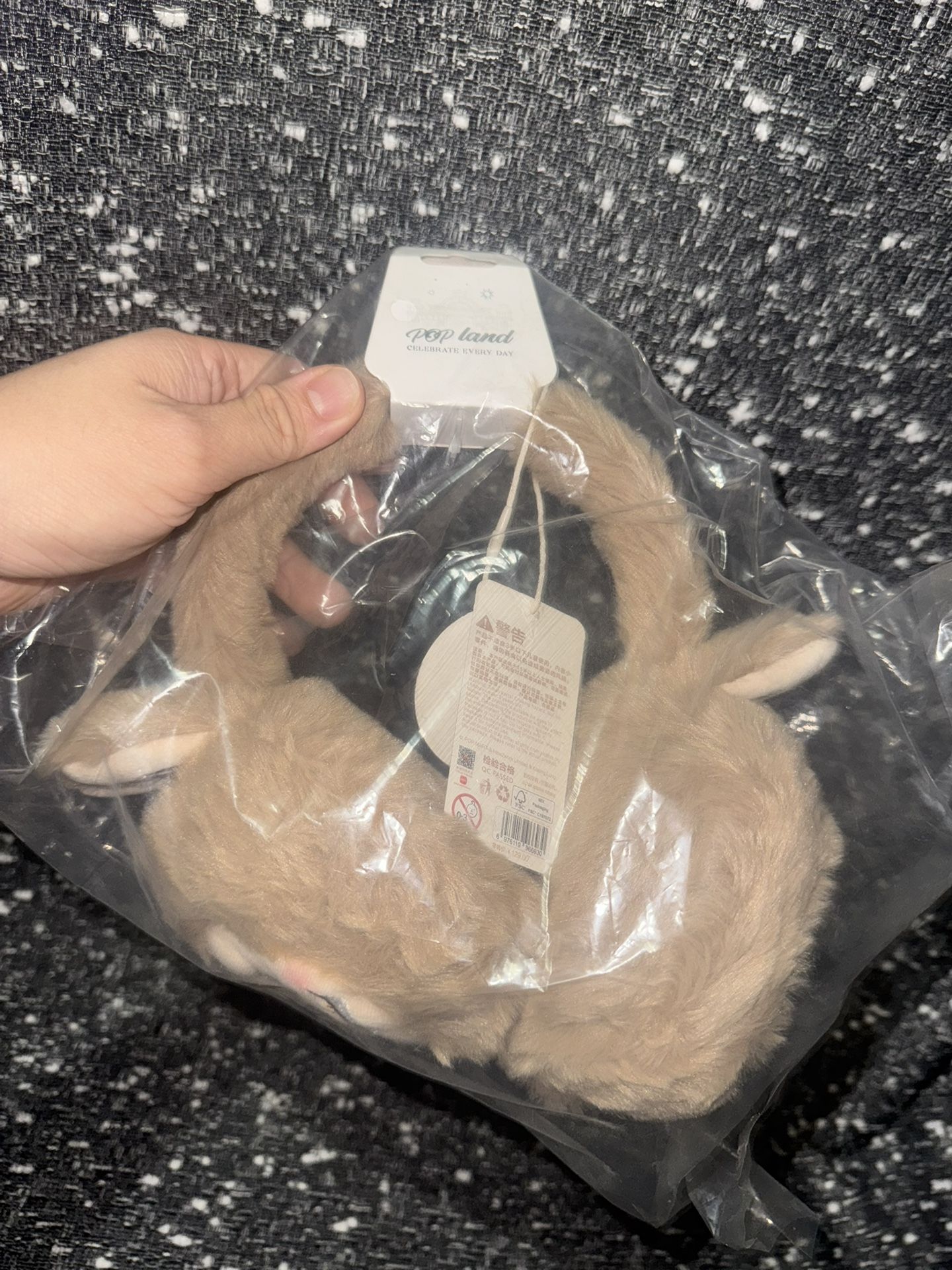 Warm Fluffy Holiday Series- LABUBU Plush Earmuffs