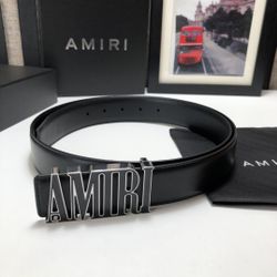 Amiri Black Belt With Box New 