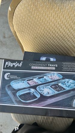 Parini Stainless Steel Condiment Trays