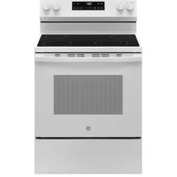 Used- GE 30 in. 4 Burner Element Free-Standing Electric Range in White