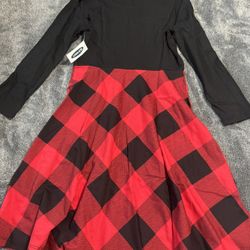 Old Navy Plaid Dress For Girls Large 10-12